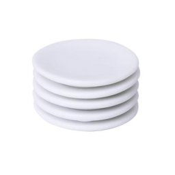 Assiette l'inventaire en porcelaine blanche maison de courses 1/12 5 pièces