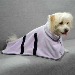 Peignoir en molleton de corail pour chien et chat vêtements doux pour animaux de compagnie