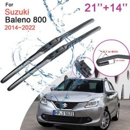 Deux balais d'essuie-glace avant en caoutchouc sans cadre pour Suzuki Baleno accessoires de raclage