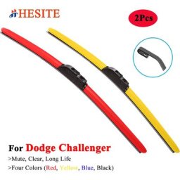 Hésite coloré balais d'essuie-glace pour Dodge Challenger coupé 2007 2010 2012 2015 2016 2017 2018