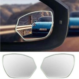 Miroir d'angle mort convexe de voiture 2 pièces grand Angle réglable miroir de vision sans fin