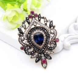 Neovisson Women High Quality Brooch Pin Turkish Drop water Broches Handmade Wedding Jewelry Bride
