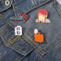 Tronçonneuse en émail pour homme broches personnalisées Pochita Makima Badges de revers icônes de