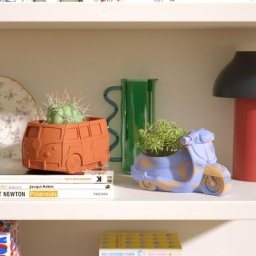 Moule de pot de plante de voiture rétro pour la décoration de jardin Kombi Van Bus ciment