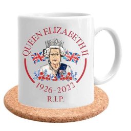 Tasse à café commémorative de la reine britannique 1952 – 2022 tasse commémorative du réveillon du
