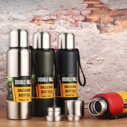Flcopropriété isotherme en acier inoxydable bouteille d'eau froide grande capacité tasse