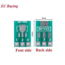 Carte de transfert PCB SOT89 SOT223 vers DIP adaptateur de broche plaque de convertisseur double
