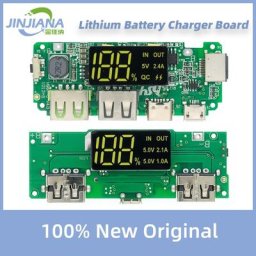 Carte de chargeur de batterie au lithium pour touristes LED banque d'alimentation mobile USB