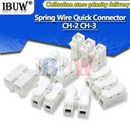 Connecteur rapide de fil à ressort CH-2 CH-3 10 pièces bornes à sertir électriques bloc