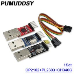 Carte technique USB vers UART TTL 5 broches 1 jeu = 1 pièce PL2303HX + 1 pièce CP2102 + 1 pièce