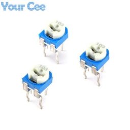 Potentiomètres de coupe horizontaux RM065 Kit de résistance Variable réglable bleu blanc 103 10K