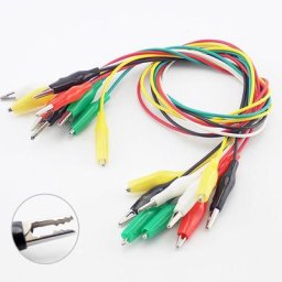 Pinces Crocodile à Double extrémité 10 pièces 5 couleurs fil de cavalier DIY électrique