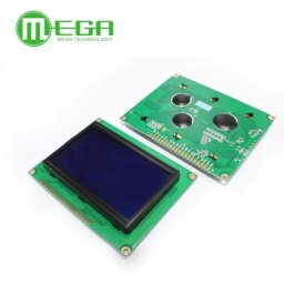 Module d'affichage LCD avec rétroéclairage 1 pièce 12864 128x64 points bleu/jaune/vert raspberry