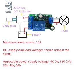 Module de commutation automatique panneau de coupure d'urgence pour batterie au lithium-fer au