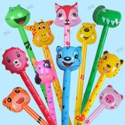 Bâton gonflable en PVC pour enfants jouets pour enfants tête d'animal girafe cadeau vente en