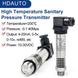 Capteur de pression de vapeur de gaz liquide haute température film plat 150 ℃ sanitaire