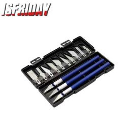Ensemble de couteaux à découper en acier à haute teneur en carbone Kit d'outils de Scalpel stylo