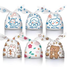 Sac à Biscuit en Forme d'Oreille de Lapin Mignon Fournitures d'Emballage de Cuisson Cadeau de