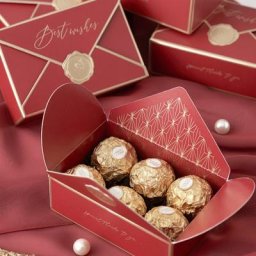 Boîte à bonbons au chocolat en forme d'enveloppe décorations de mariage cadeau de fête