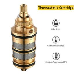 Cartouche de Douche Thermostatique en Laiton 1 Pièce Valve de Température