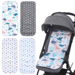 Coussin de Siège de Poussette pour Bébé en Maille de Coton Respirante Polymères Accessoires