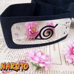 NARUTO-Bandeau de Protection Frontale pour Bébé Jouets Cosplay Logo Plaqué Ninja Sauna Akatsuki