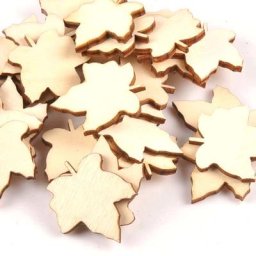Ornements en bois d'érable non finis motif de cuir chevelu artisanat de bricolage scrapbooking