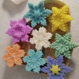 Flocon de Neige de noël Bougie Silicone Moule À La Main Savon Aromathérapie Gypse Résine Glace Moule