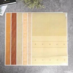 Mini papier peint maison de courses autocollants muraux pour la maison décor de sol accessoires