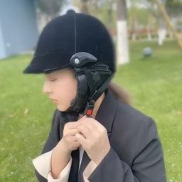 Casque d'équitation en velours classique unisexe équipement d'équitation casquette de protection