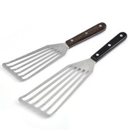 Leeseph – spatule à poisson en acier inoxydable avec poignée en bois outils de cuisine