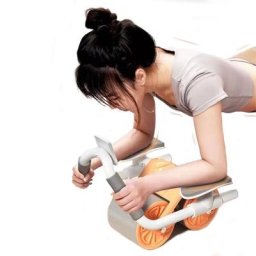 Roue abdominale d'entraînement musculaire à rebond automatique pour femme rouleau abdominal