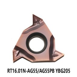 Inserts en carbure pour le traitement du filetage interne en acier inoxydable 16IR AG55 AG60