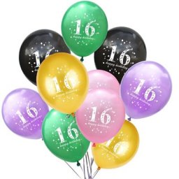 Ballon en Latex cinq couleurs 10 pièces 12 pouces 16 ans pour enfants garçon et fille