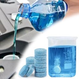 Feuille de protection effervescente solide pour pare-brise de voiture feuilles de lavage de vitres
