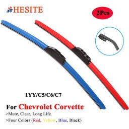 Hésite coloré lame d'essuie-glace de voiture pour Chevrolet Corvette 1YY C5 C6 C7 coupé 1985 1990