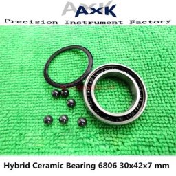 Roulement en céramique hybride 30x42x7 Mm 6806 (1 pièce) supports de fond de vélo et pièces de