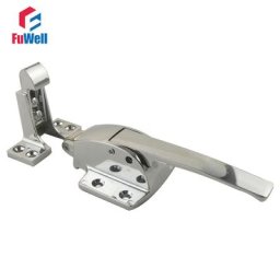 Serrure de poignée de porte de four en alliage de zinc loquet de poignée côtelée pour réfrigérateur