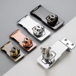 Loquet de verrouillage à clé en alliage de Zinc bouton rotatif à 90 degrés serrure à combinaison