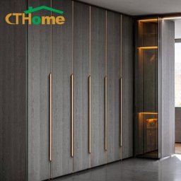 Profilé en alliage d'aluminium dissimulé garde-robe armoire MELPulls poignée planche de Chi