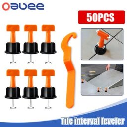 Oauee-Cales de Niveau pour Carrelage Espaceurs de Carreaux pour Sol et Mur Système de Chute de