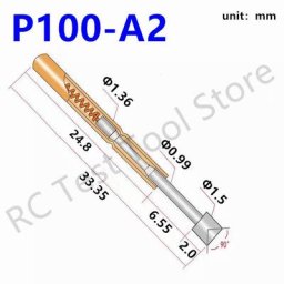 Robe de chambre 100 P100-A2 P100-A 33.35 1.36mm 1.5mm