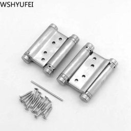 WSHYUFEI – charnière de porte de café à Double ressort en acier inoxydable avec vis 2