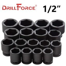 Drillforce 8-41mm clé à chocs courte douille tête de pilote adaptateur 1/2 ""voiture Auto camion pneu