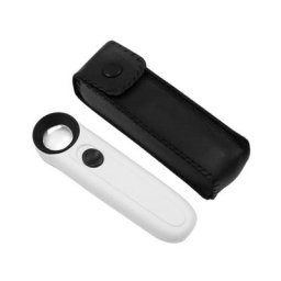 Loupe éclairée avec 2 lumières LED outil de réparation de bijoux pour timbres et circuits College