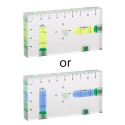 Niveau magnétique Transparent à deux sens haute précision bulle Mini niveau à bulle 95AA