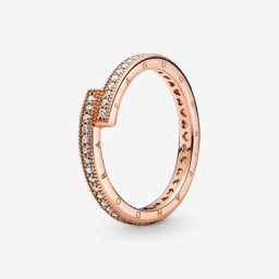 Bague Chevauchante Scintillante