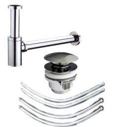 Set complet 1x bonde, 1x syphon, 4x flexibles