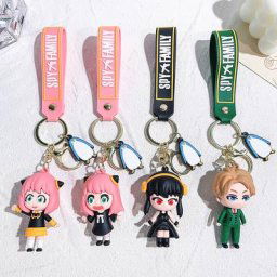 Spy X Family 3D Soft Rubber Butter Cosplay Props Porte-clés Twilight Anya Yor Loid Forger