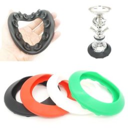Flcopropriété en silicone antichoc pour ovale guilé bouteille en verre pour chicha accessoires